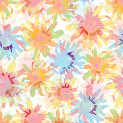 seamless pastel abstract flowers pattern background , greeting card or fabricpattern background , greeting card or fabric