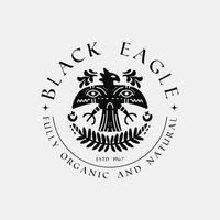 eagle logo vintage black retro vector