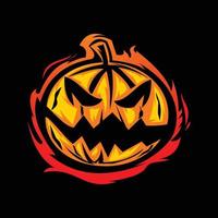 Halloween pumpkin. Jack o Lantern. Vector illustration in a cartoon style