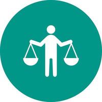 Integrity Circle Background Icon vector