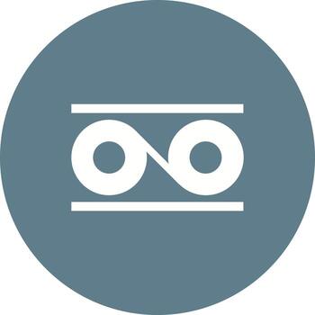 Data Transformation Circle Background Icon vector