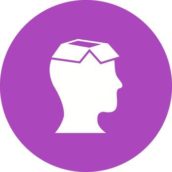 icono de fondo de círculo de extracción de conocimiento vector