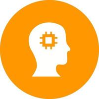 Machine Perception Circle Background Icon vector