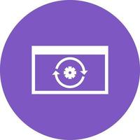 Reverse Engineering Circle Background Icon vector