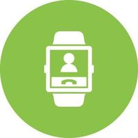 Calling Contact Circle Background Icon vector