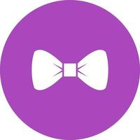 Bow Tie Circle Background Icon vector