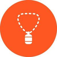 Chain Circle Background Icon vector