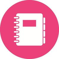 Diary Circle Background Icon vector