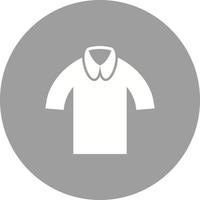 icono de fondo de círculo de camisa casual vector