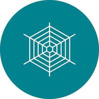 Spiderweb Circle Background Icon vector