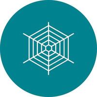 Spiderweb Circle Background Icon vector