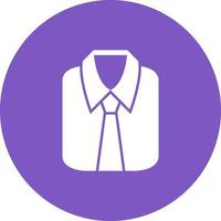 Formal Shirt Circle Background Icon vector