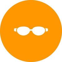 icono de fondo de círculo de gafas de sol vector