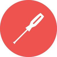 Screwdriver Circle Background Icon vector