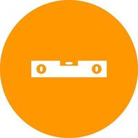 Spirit Level Circle Background Icon vector