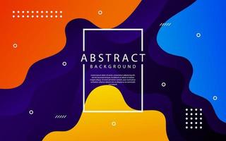 Abstract 3D colorful geometric background overlap layer on bright space with dynamic waves effect decoration. Modern template element liquid style concept for flyer, banner, cover, or landing page vector