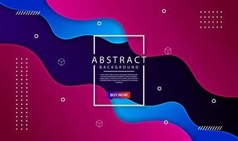 Abstract 3D colorful geometric background overlap layer on bright space with dynamic waves effect decoration. Modern template element liquid style concept for flyer, banner, cover, or landing page vector