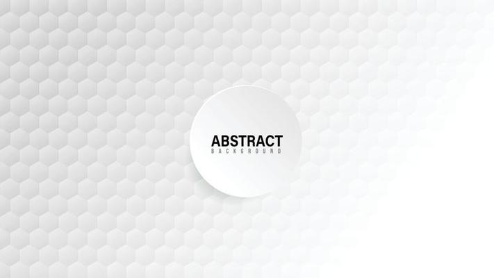 Abstract gray hexagon shape background. 3d paper for poster, flyer, cover, website, advertising. Vector illustration