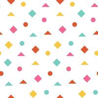 Multicolored geometric seamless pattern vector