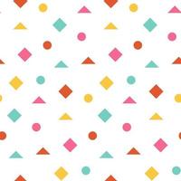 Multicolored geometric seamless pattern vector