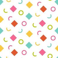 Multicolored geometric seamless pattern vector