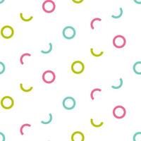 Multicolored geometric seamless pattern vector