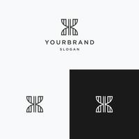 plantilla de diseño de icono de logotipo abstracto de letra x vector