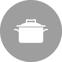 Casserole Circle Background Icon vector