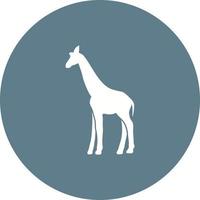 Giraffe Circle Background Icon vector