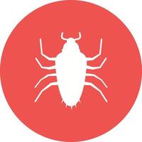 Cockroach Circle Background Icon vector