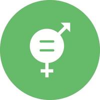 Gender Equality Circle Background Icon vector