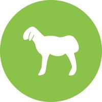Sheep Circle Background Icon vector