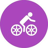 icono de fondo de círculo de ciclismo vector