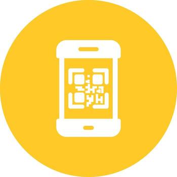 icono de fondo de círculo de código de seguridad vector