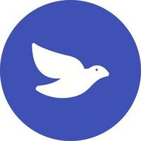 Dove Circle Background Icon vector