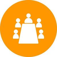 Conference Circle Background Icon vector