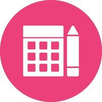 Budget Calculations Circle Background Icon vector