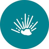 Explosion Circle Background Icon vector