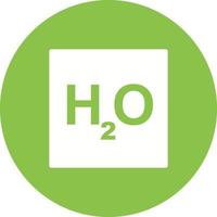 H2O Circle Background Icon vector