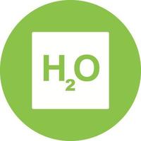 icono de fondo de círculo de h2o vector