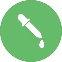 Dropper Circle Background Icon vector