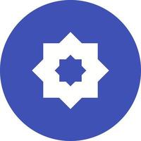 Islamic Star Circle Background Icon vector