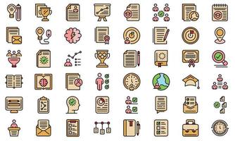 Education workflow icon, outline style vector