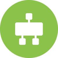 Networking Switch Circle Background Icon vector