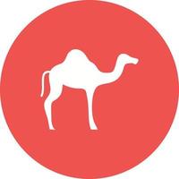 Camel Circle Background Icon vector