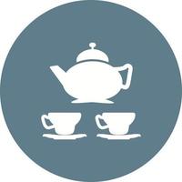 Arabic Tea Circle Background Icon vector