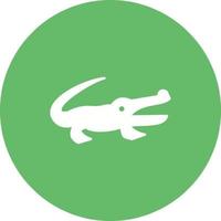 Alligator Circle Background Icon vector