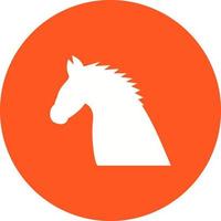 Horse Circle Background Icon vector