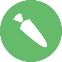 Carrot Circle Background Icon vector