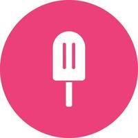 Ice Lolly Circle Background Icon vector